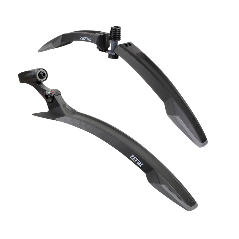 GARDE BOUE VTT ZEFAL KIT DEFLECTOR AVANT FM60 + DEFLECTOR ARRIERE RM60 NOIR POUR ROUES 27.5"-29" (VENDU AU KIT)