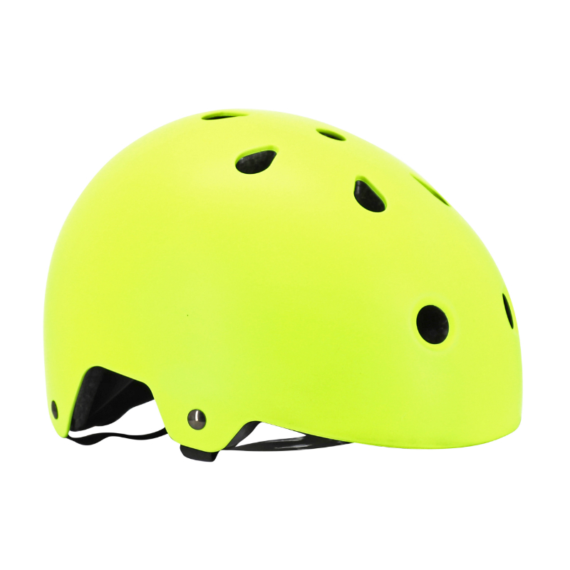 CASQUE VELO ADULTE AUVRAY URBAN JAUNE FLUO AVEC ECLAIRAGE INTEGRE SUR MOLETTE REGLABLE TAILLE 54-58