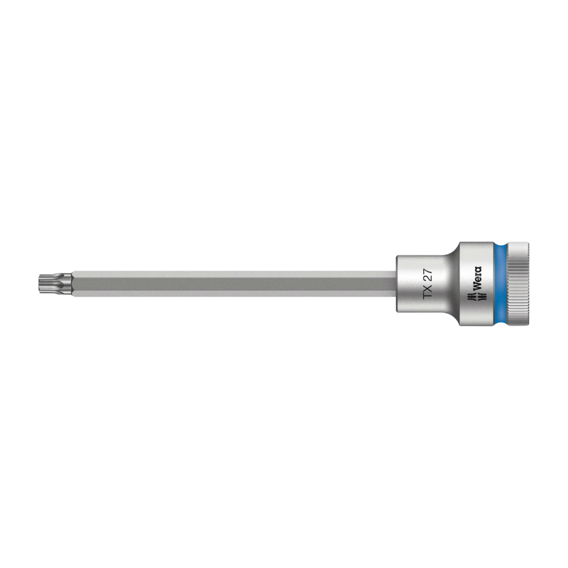 DOUILLE TORX WERA 8767 HF ZYKLOP 1-2 DIAM 27 MM LONGUEUR 140 MM (VENDU A L'UNITE)  -MARQUE ALLEMANDE POUR LES ATELIERS-