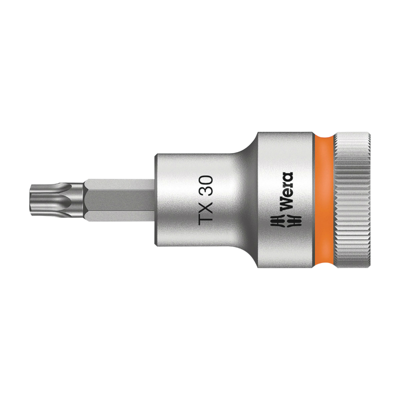 DOUILLE TORX WERA 8767 HF ZYKLOP 1-2 DIAM 30 MM LONGUEUR 60 MM (VENDU A L'UNITE)  -MARQUE ALLEMANDE POUR LES ATELIERS-