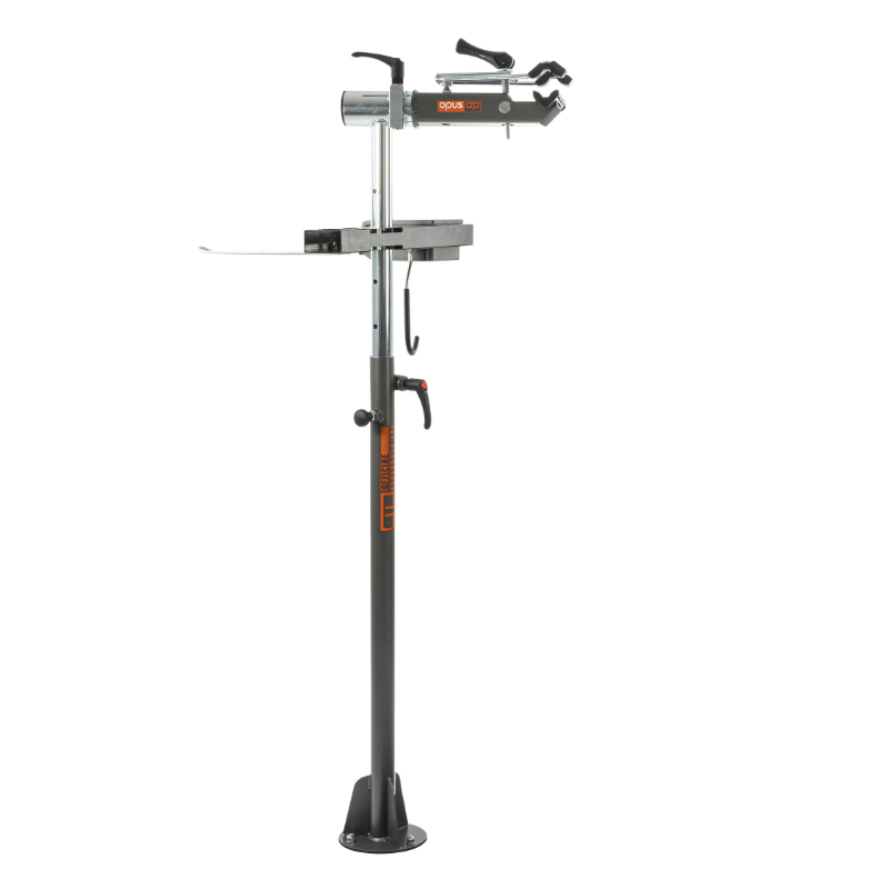 PIED D'ATELIER DE REPARATION VELO PROFESSIONNEL GIST OPUS WORK SUPPORTE 50KGS - AVEC PLAQUE METAL