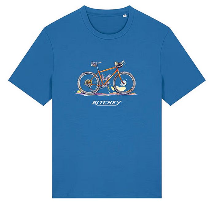 RITCHEY ASCENT EDITION T-SHIRT UNISEX, MINDFUL BLUE, M, M RITCHEY ASCENT EDITION T-SHIRT UNISEX, MINDFUL BLUE, M, M
