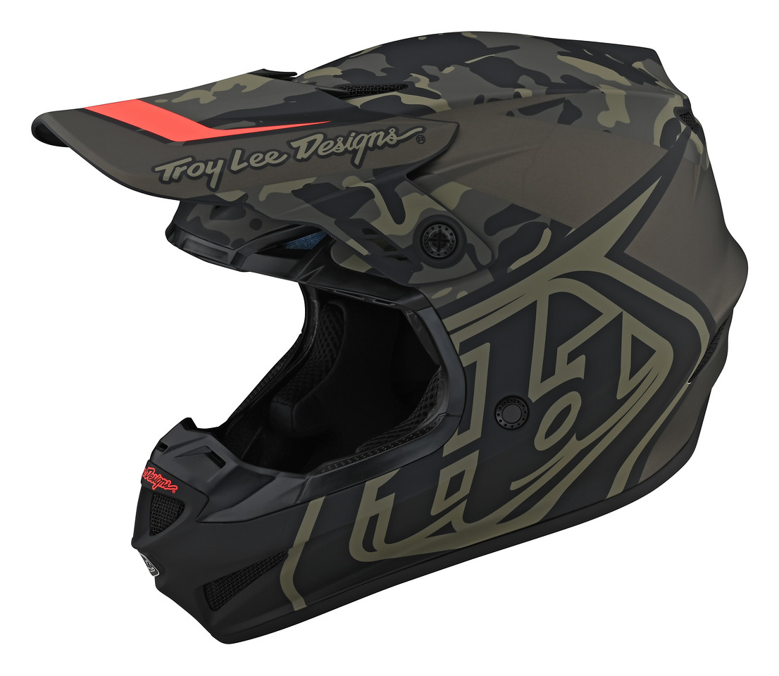 TROY LEE DESIGNS GP HELMET, OVERLOAD CAMO, ARMY GREEN/GRAY, S TROY LEE DESIGNS GP HELMET, OVERLOAD CAMO, ARMY GREEN/GRAY, S