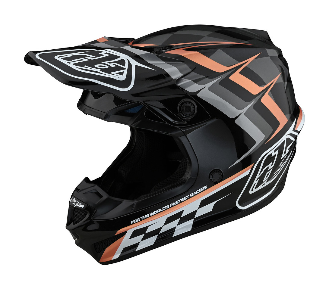TROY LEE DESIGNS SE4 POLYACRYLITE MIPS HELMET, WARPED, BLACK/COPPER, S | 55-56CM TROY LEE DESIGNS SE4 POLYACRYLITE MIPS HELMET, WARPED, BLACK/COPPER, S | 55-56CM