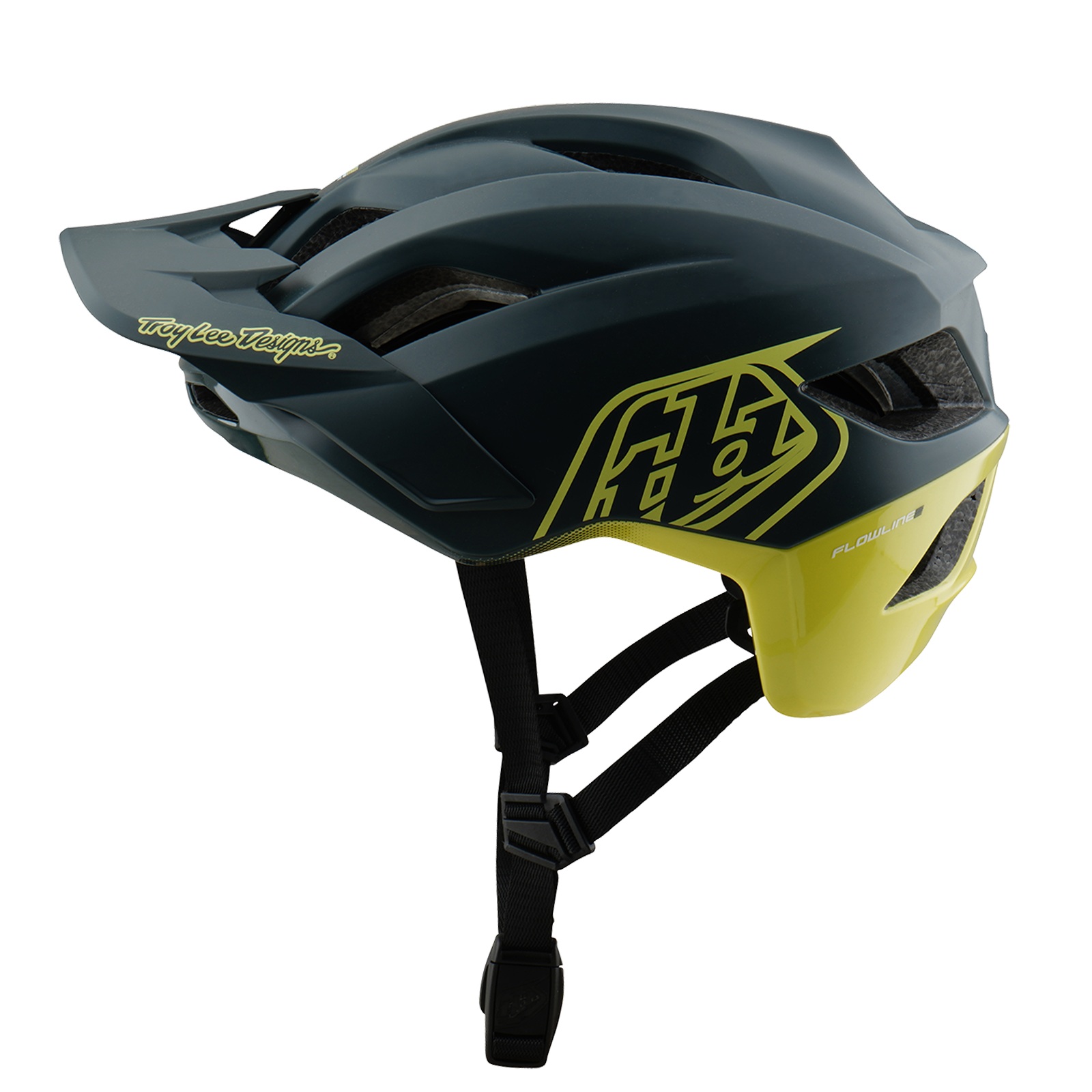 TROY LEE DESIGNS FLOWLINE SE MIPS HELMET, BADGE, GRAY/GLO YELLOW, M/L | 57-59CM, 57CM, 58CM, 59CM, L, M TROY LEE DESIGNS FLOWLINE SE MIPS HELMET, BADGE, GRAY/GLO YELLOW, M/L | 57-59CM, 57CM, 58CM, 59CM, L, M