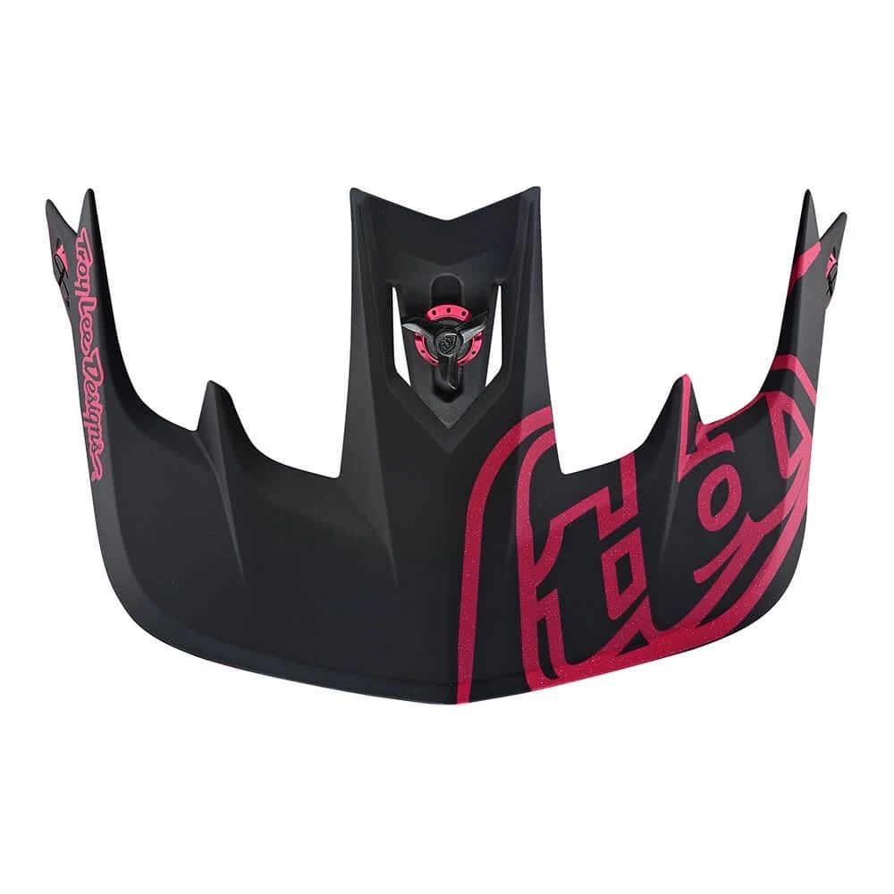 TROY LEE DESIGNS STAGE VISOR, STEALTH, BLACK/PINK, ONE SIZE TROY LEE DESIGNS STAGE VISOR, STEALTH, BLACK/PINK, ONE SIZE