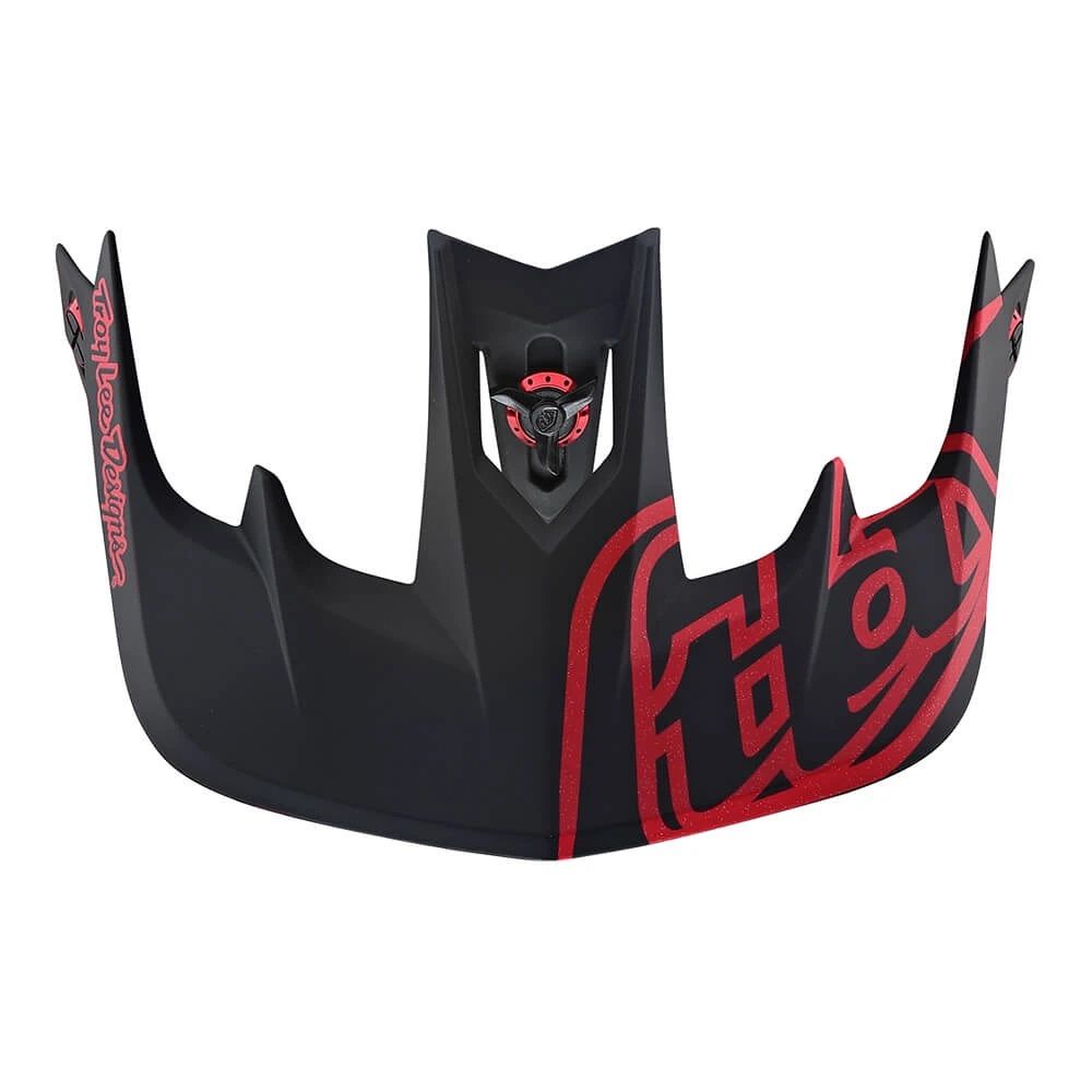 TROY LEE DESIGNS STAGE VISOR, RACE, BLACK/RED, ONE SIZE TROY LEE DESIGNS STAGE VISOR, RACE, BLACK/RED, ONE SIZE
