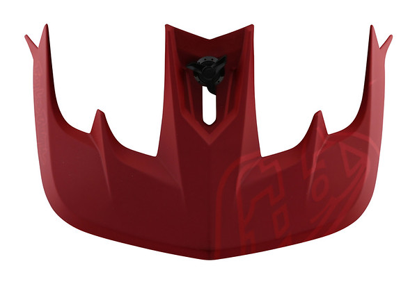 TROY LEE DESIGNS STAGE VISOR, STEALTH, RED, ONE SIZE TROY LEE DESIGNS STAGE VISOR, STEALTH, RED, ONE SIZE