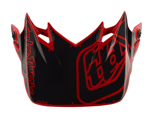 TROY LEE DESIGNS SE4 VISOR (PA), FACTORY, RED, ONE SIZE TROY LEE DESIGNS SE4 VISOR (PA), FACTORY, RED, ONE SIZE