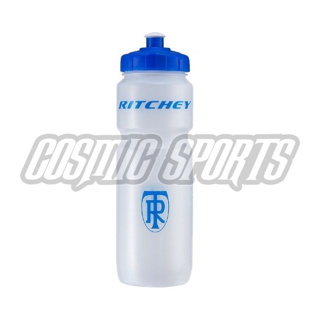 RITCHEY WATER BOTTLE TRANSPARENT/BLUE, 0,75L RITCHEY WATER BOTTLE TRANSPARENT/BLUE, 0,75L