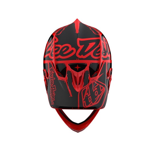 TROY LEE DESIGNS D3 VISOR (FL), FACTORY, RED, ONE SIZE TROY LEE DESIGNS D3 VISOR (FL), FACTORY, RED, ONE SIZE