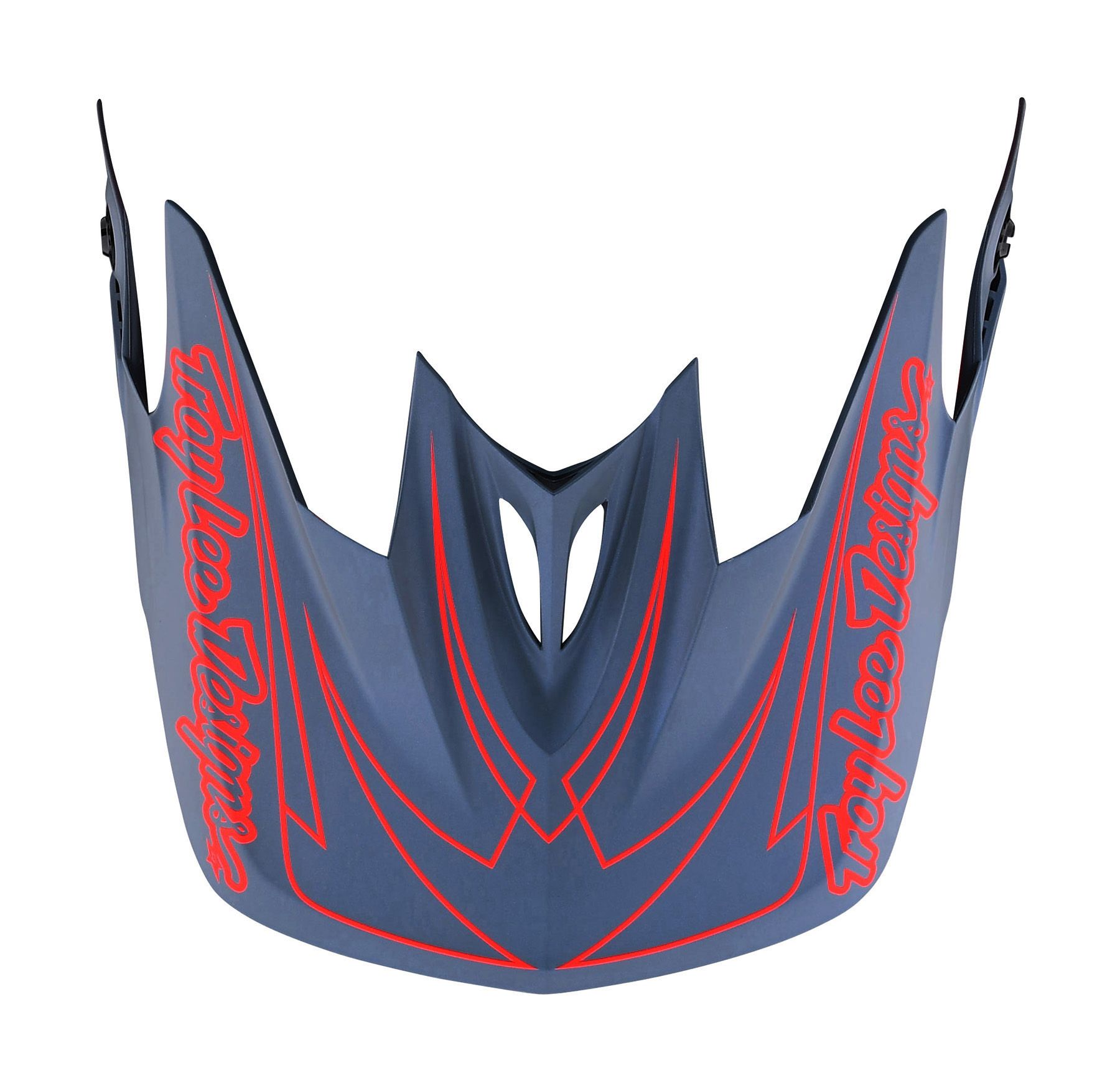 TROY LEE DESIGNS D3 HELMET VISOR, SPIDERSTRIPE, GRAY/RED, ONE SIZE TROY LEE DESIGNS D3 HELMET VISOR, SPIDERSTRIPE, GRAY/RED, ONE SIZE