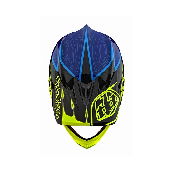 TROY LEE DESIGNS D3 VISOR (CM), CORONA, FLO YELLOW/BLUE, ONE SIZE TROY LEE DESIGNS D3 VISOR (CM), CORONA, FLO YELLOW/BLUE, ONE SIZE