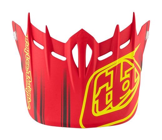 TROY LEE DESIGNS D2 VISOR (CM), FUSION, RED, ONE SIZE TROY LEE DESIGNS D2 VISOR (CM), FUSION, RED, ONE SIZE