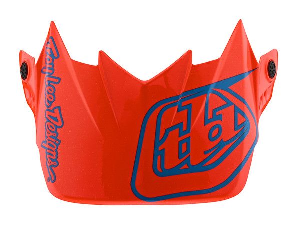 TROY LEE DESIGNS GP VISOR, SILHOUETTE, ORANGE/CYAN, ONE SIZE TROY LEE DESIGNS GP VISOR, SILHOUETTE, ORANGE/CYAN, ONE SIZE