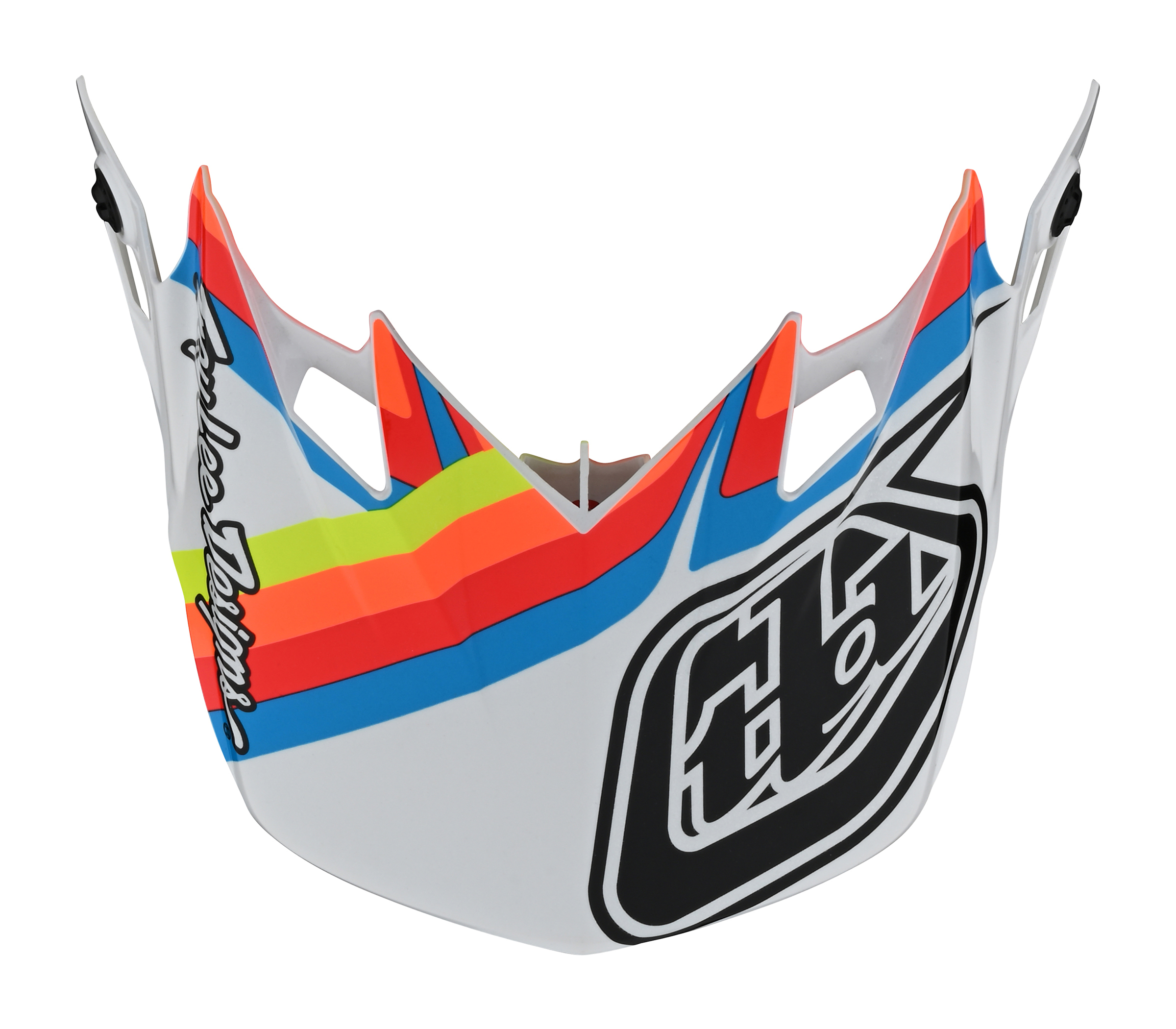 TROY LEE DESIGNS SE4 HELMET VISOR, WARPED, WHITE, ONE SIZE TROY LEE DESIGNS SE4 HELMET VISOR, WARPED, WHITE, ONE SIZE
