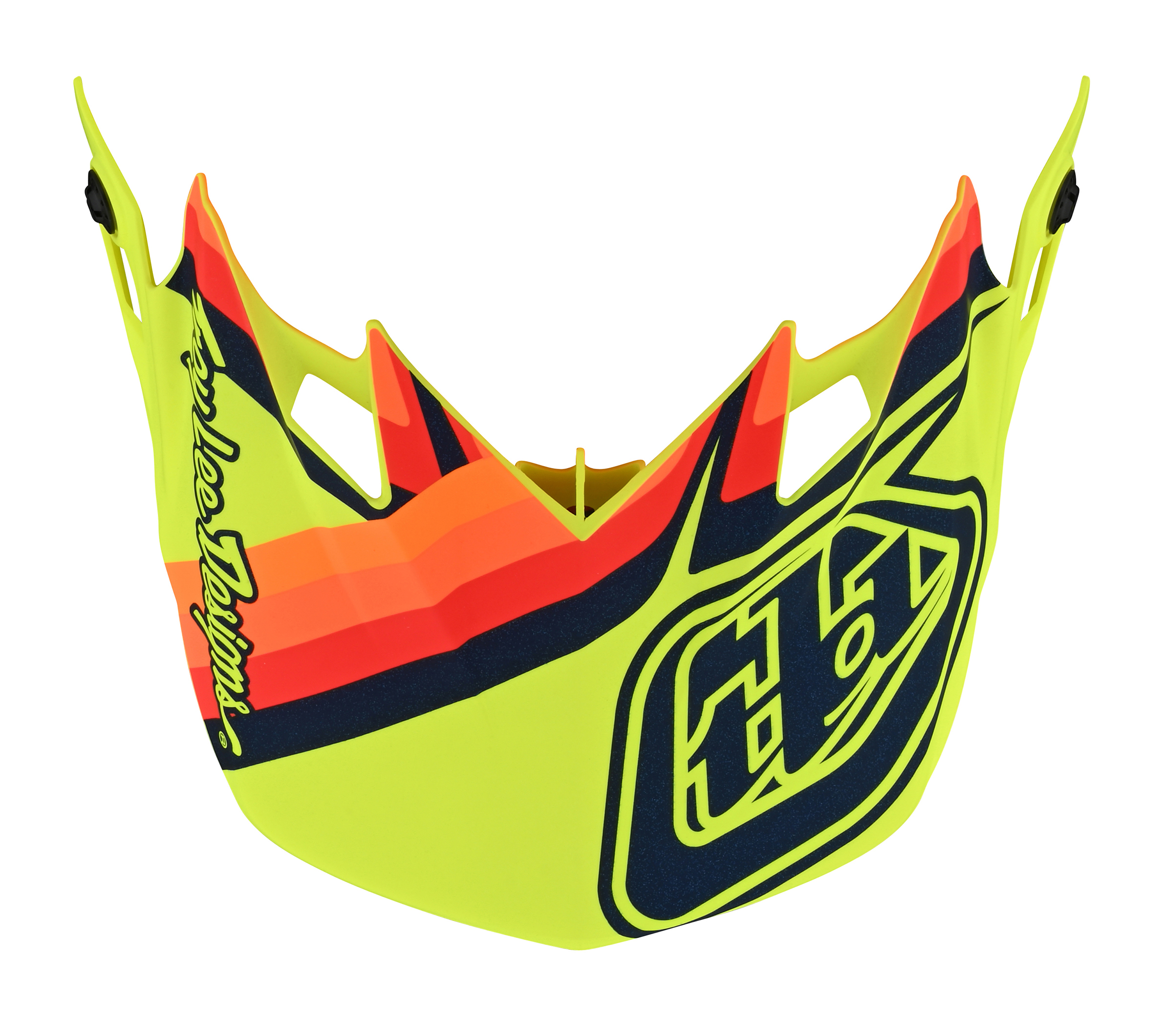 TROY LEE DESIGNS SE4 HELMET VISOR, WARPED, YELLOW, ONE SIZE TROY LEE DESIGNS SE4 HELMET VISOR, WARPED, YELLOW, ONE SIZE
