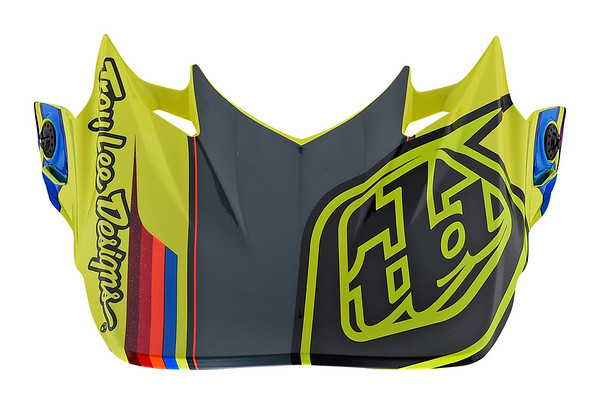 TROY LEE DESIGNS SE4 VISOR, SPEED, YELLOW/GRAY, ONE SIZE TROY LEE DESIGNS SE4 VISOR, SPEED, YELLOW/GRAY, ONE SIZE