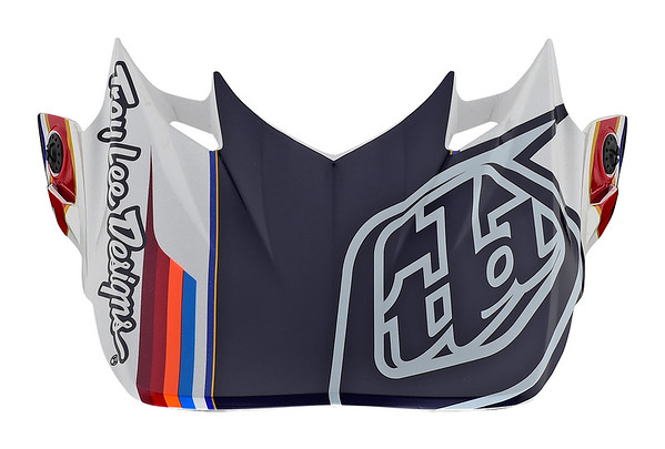 TROY LEE DESIGNS SE4 VISOR, SPEED, WHITE/RED, ONE SIZE TROY LEE DESIGNS SE4 VISOR, SPEED, WHITE/RED, ONE SIZE
