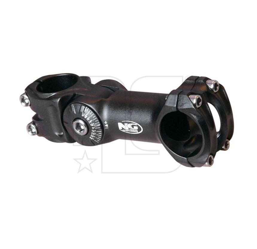 NG SPORTS VARIO ANGLE ADJUSTABLE STEM, 31.8MM, 90MM, 60°+/-, BLACK NG SPORTS VARIO ANGLE ADJUSTABLE STEM, 31.8MM, 90MM, 60°+/-, BLACK