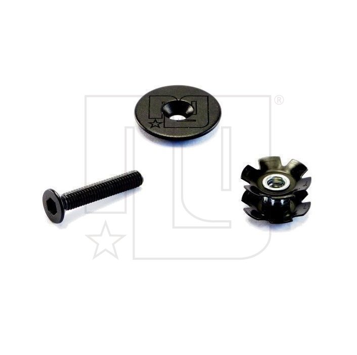 NG SPORTS CHAROLEE AHEAD CAP, 1 1/8", INCL. KRALLE+SCREW, MATTE BLACK NG SPORTS CHAROLEE AHEAD CAP, 1 1/8", INCL. KRALLE+SCREW, MATTE BLACK