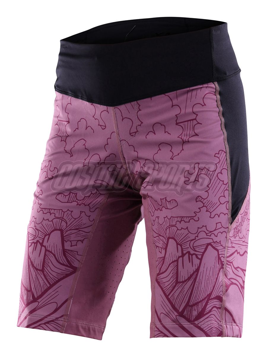 TROY LEE DESIGNS WOMENS LUXE SHORT SHELL, MICAYLA GATTO, ROSEWOOD, L TROY LEE DESIGNS WOMENS LUXE SHORT SHELL, MICAYLA GATTO, ROSEWOOD, L