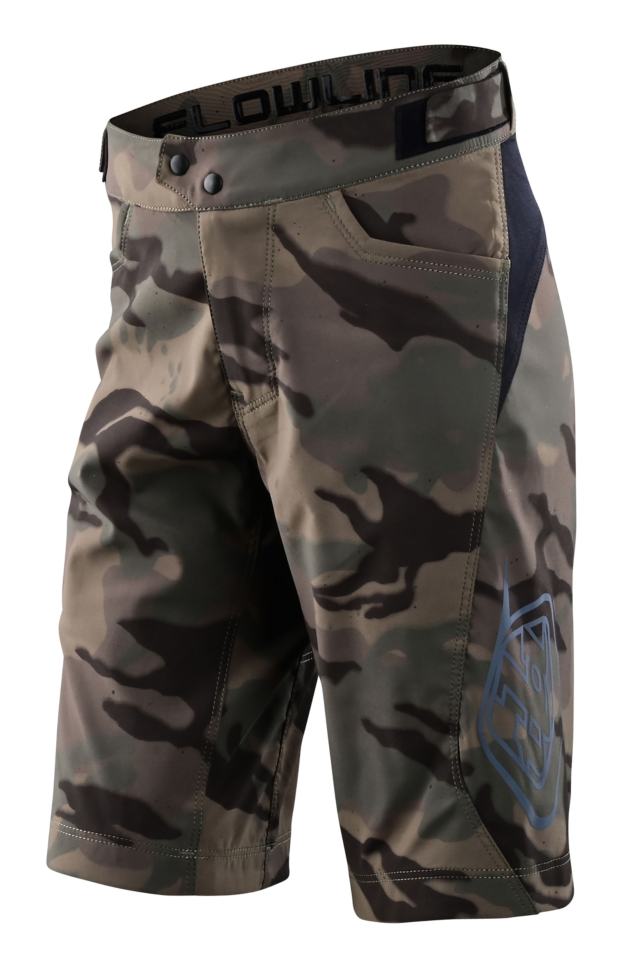 TROY LEE DESIGNS FLOWLINE SHORT SHELL, SPRAY CAMO, ARMY, YOUTH, 28 / YOUTH TROY LEE DESIGNS FLOWLINE SHORT SHELL, SPRAY CAMO, ARMY, YOUTH, 28 / YOUTH