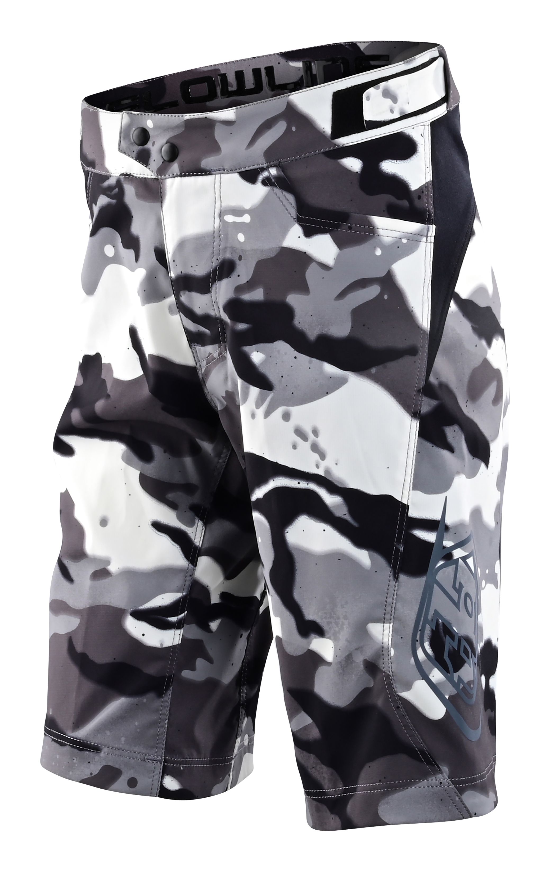 TROY LEE DESIGNS FLOWLINE SHORT SHELL, SPRAY CAMO, WHITE, YOUTH, 22 / YOUTH TROY LEE DESIGNS FLOWLINE SHORT SHELL, SPRAY CAMO, WHITE, YOUTH, 22 / YOUTH