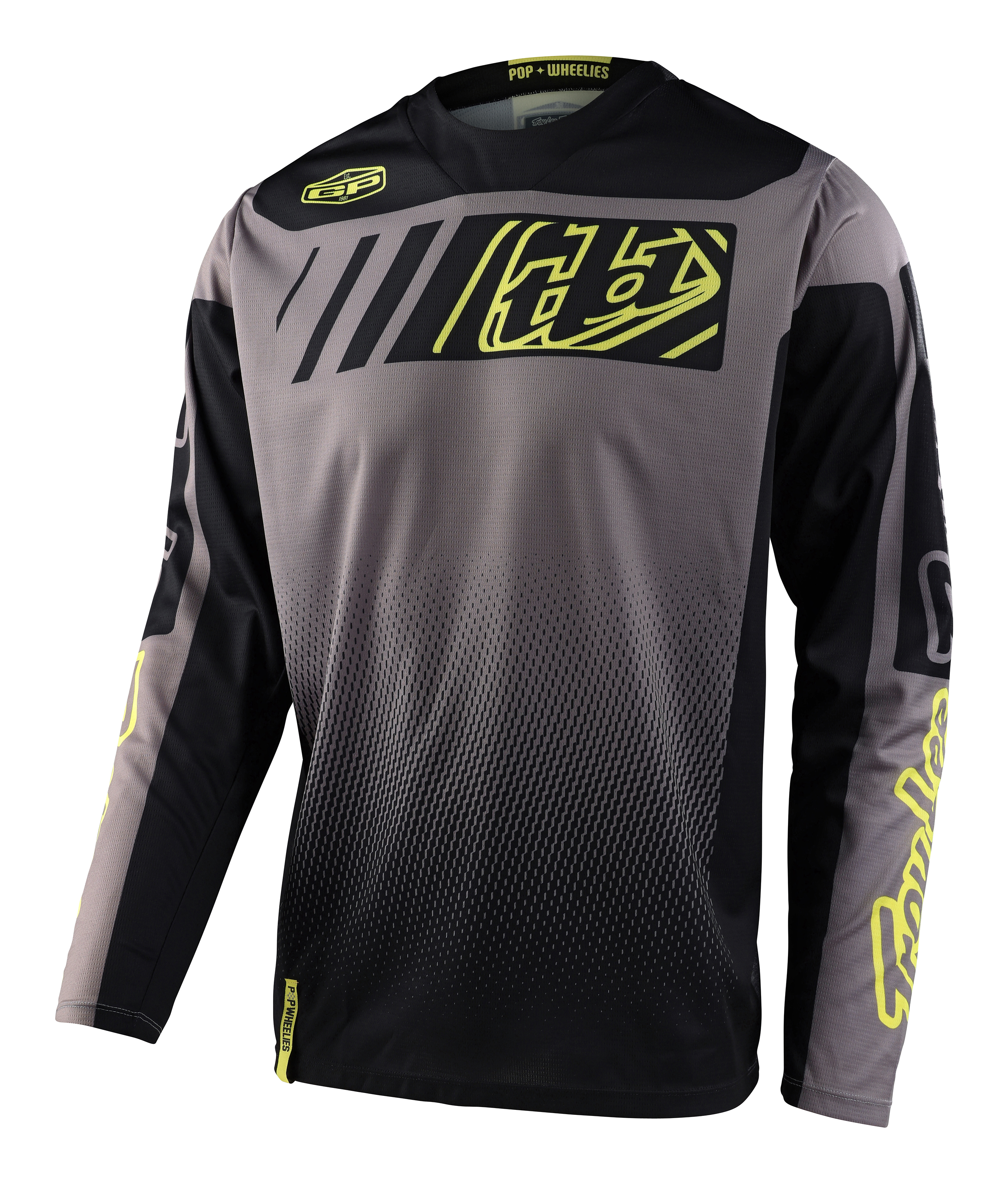 TROY LEE DESIGNS GP JERSEY, ICON, BLACK/GRAY, XXL TROY LEE DESIGNS GP JERSEY, ICON, BLACK/GRAY, XXL