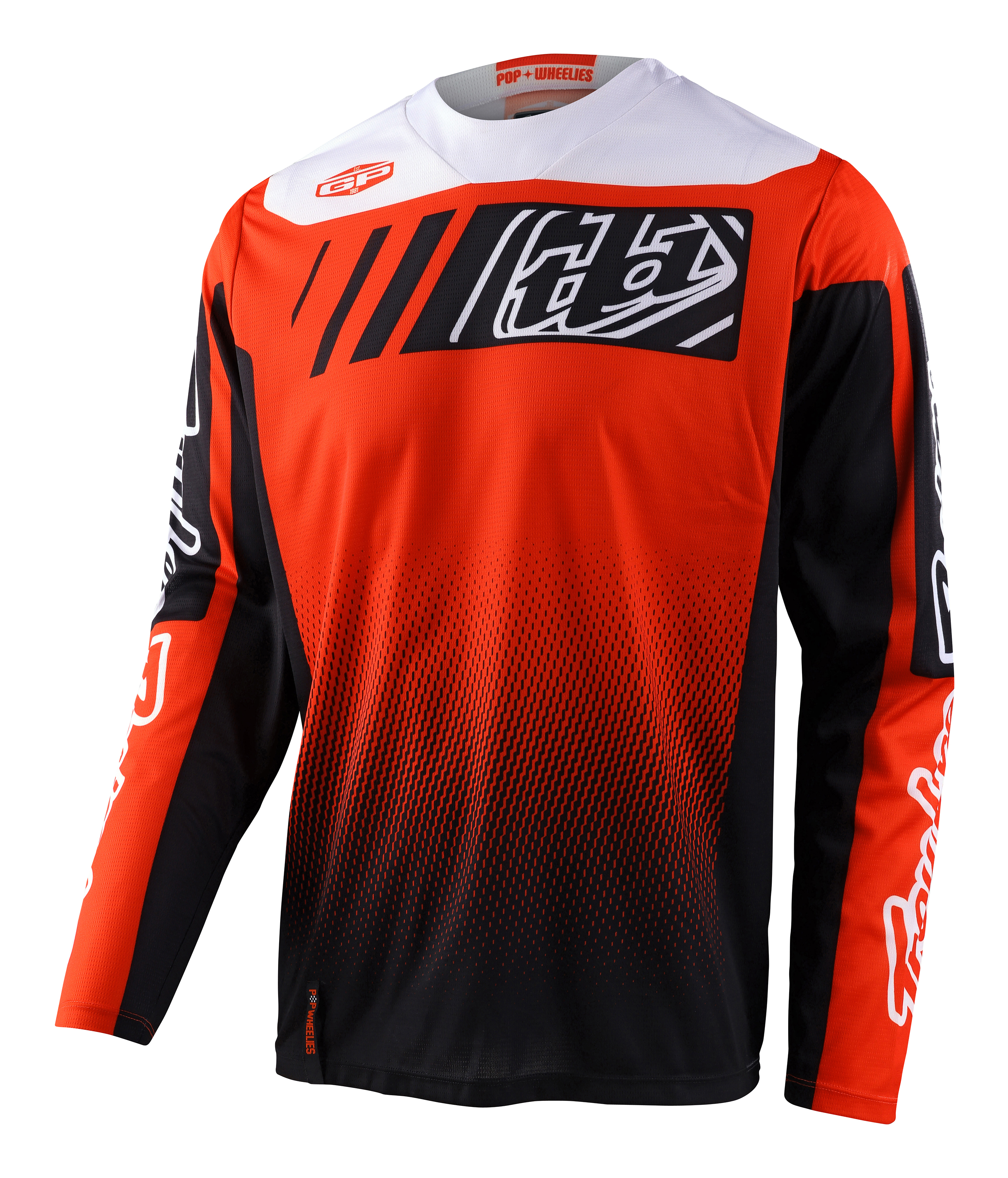 TROY LEE DESIGNS GP JERSEY, ICON, BLACK/ORANGE, M TROY LEE DESIGNS GP JERSEY, ICON, BLACK/ORANGE, M
