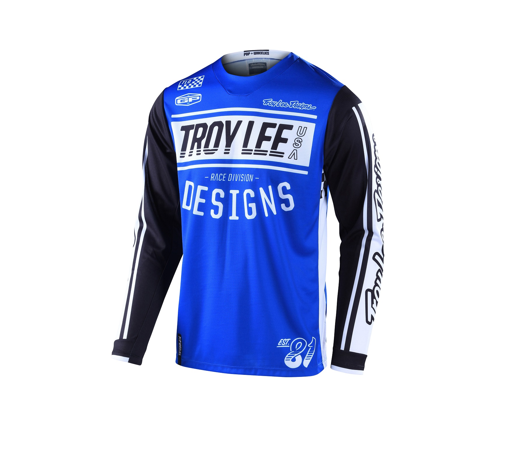 TROY LEE DESIGNS GP JERSEY, RACE 81, BLUE, XL TROY LEE DESIGNS GP JERSEY, RACE 81, BLUE, XL