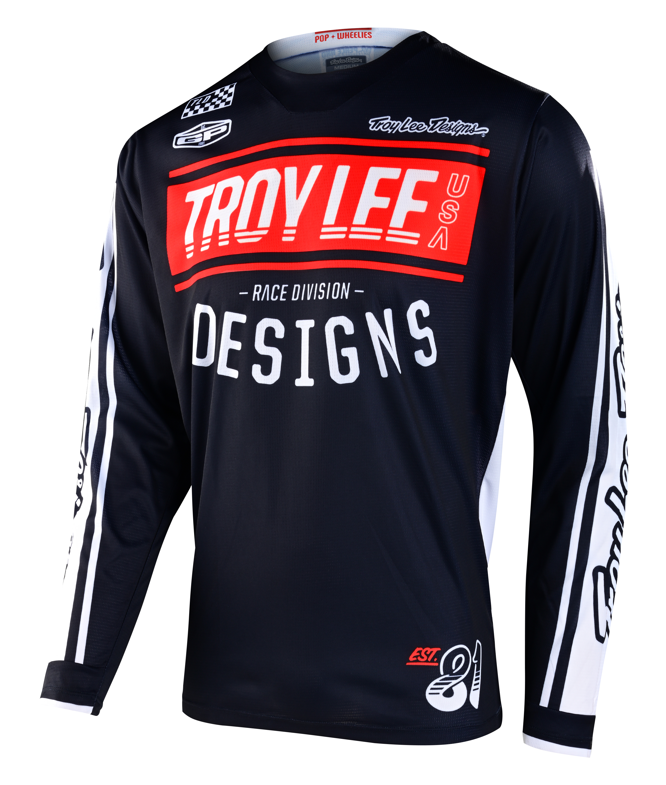 TROY LEE DESIGNS GP JERSEY, RACE 81, NAVY, M TROY LEE DESIGNS GP JERSEY, RACE 81, NAVY, M