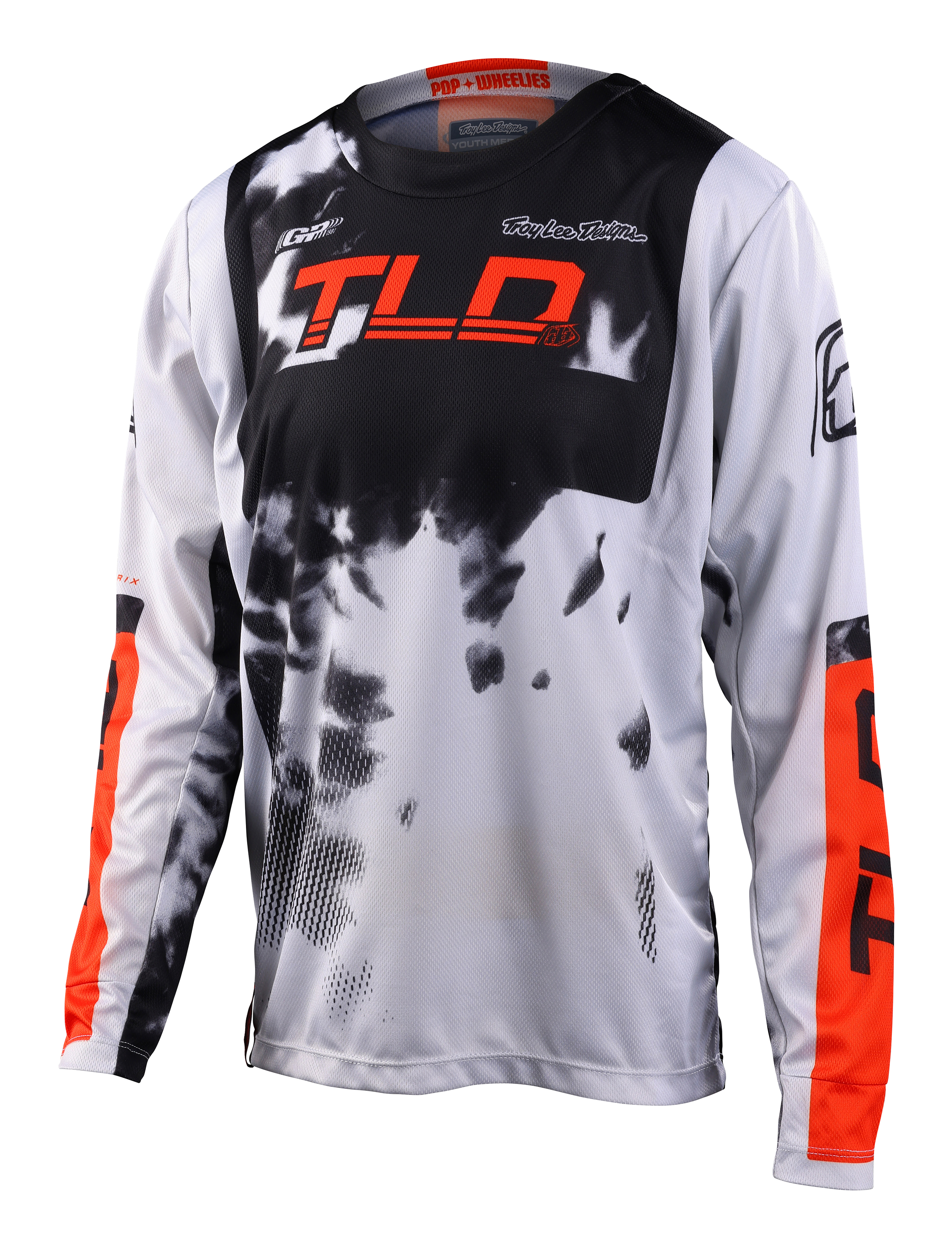 TROY LEE DESIGNS GP JERSEY, ASTRO, LIGHT GRAY/ORANGE, YOUTH, YOUTH XL TROY LEE DESIGNS GP JERSEY, ASTRO, LIGHT GRAY/ORANGE, YOUTH, YOUTH XL