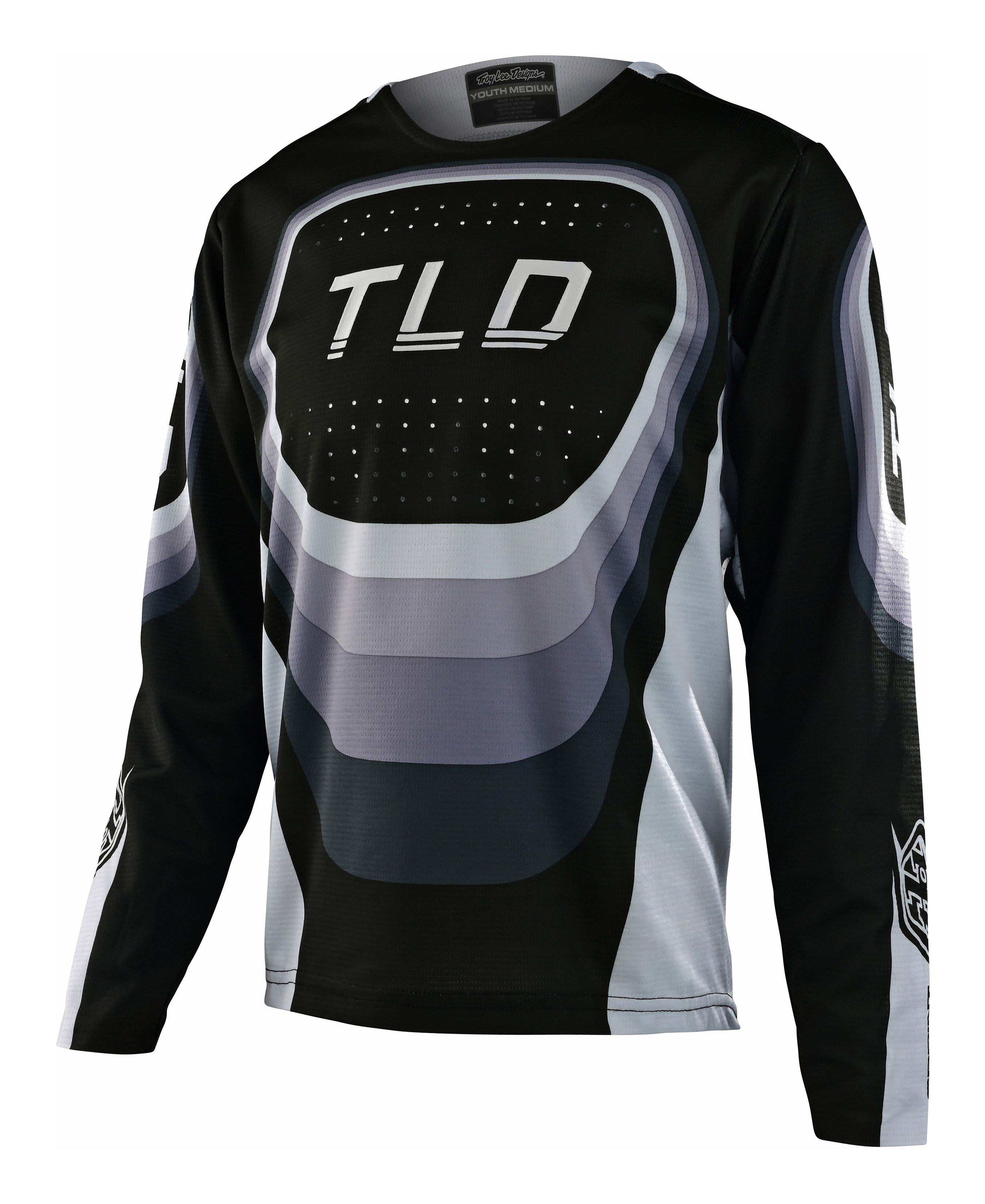 TROY LEE DESIGNS SPRINT JERSEY, REVERB, BLACK, YOUTH, S TROY LEE DESIGNS SPRINT JERSEY, REVERB, BLACK, YOUTH, S