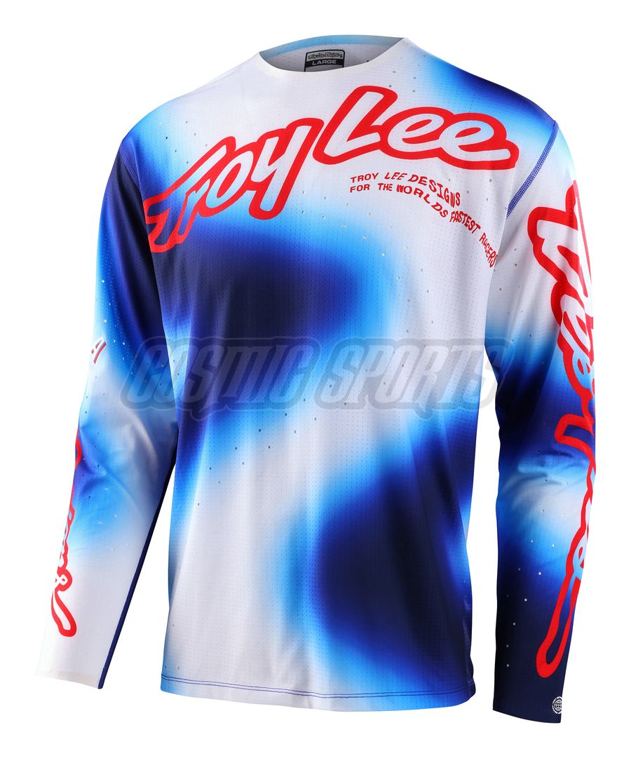 TROY LEE DESIGNS SPRINT ULTRA JERSEY, LUCID, WHITE/BLUE, XL TROY LEE DESIGNS SPRINT ULTRA JERSEY, LUCID, WHITE/BLUE, XL