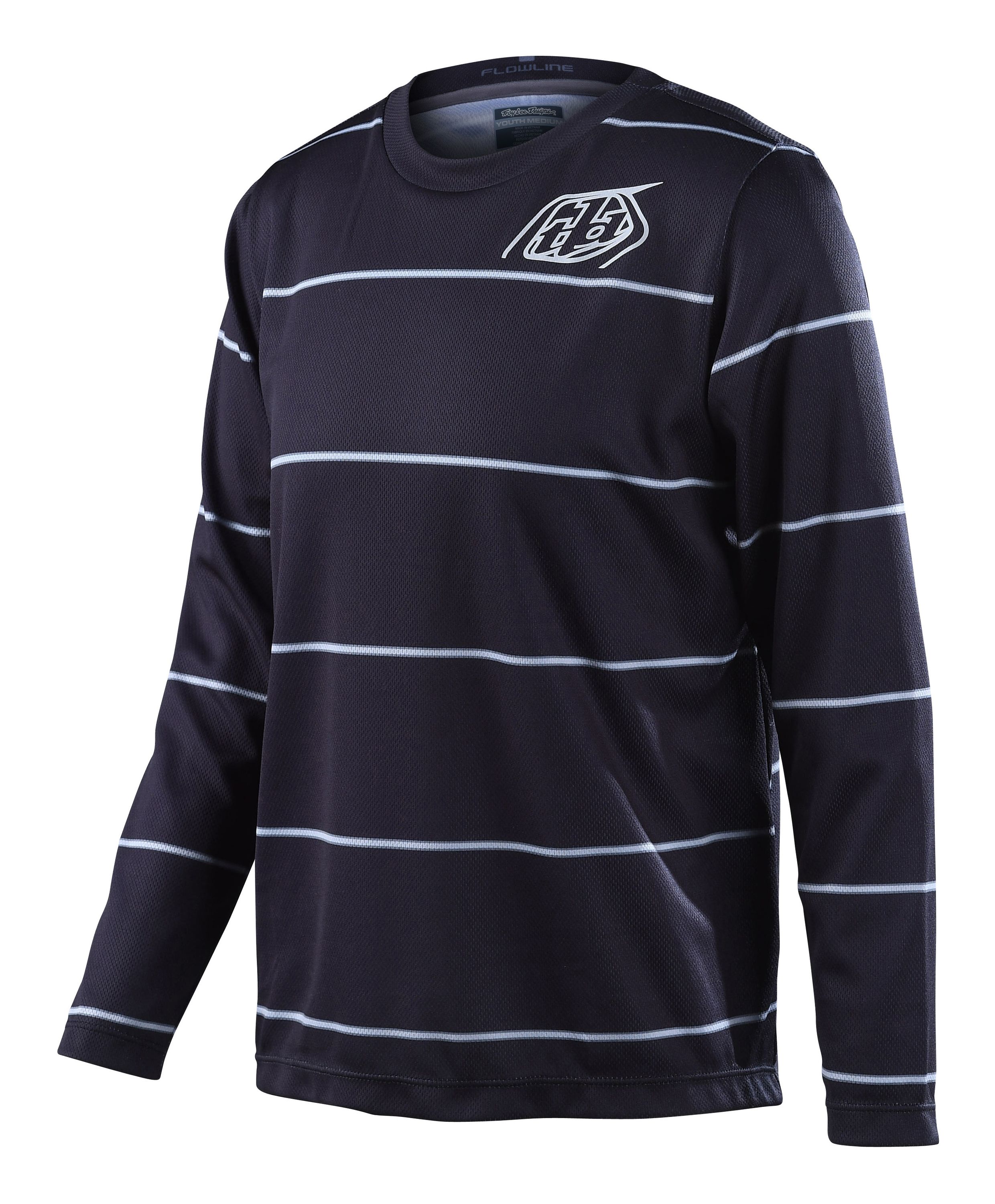 TROY LEE DESIGNS FLOWLINE LS JERSEY, REVERT, BLACK, YOUTH, XS / YOUTH TROY LEE DESIGNS FLOWLINE LS JERSEY, REVERT, BLACK, YOUTH, XS / YOUTH