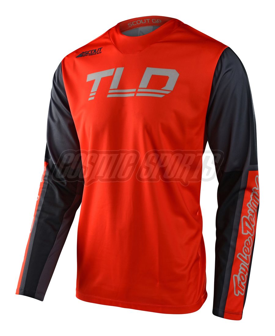 TROY LEE DESIGNS SCOUT GP JERSEY, RECON, NEON ORANGE/GRAY, XL TROY LEE DESIGNS SCOUT GP JERSEY, RECON, NEON ORANGE/GRAY, XL