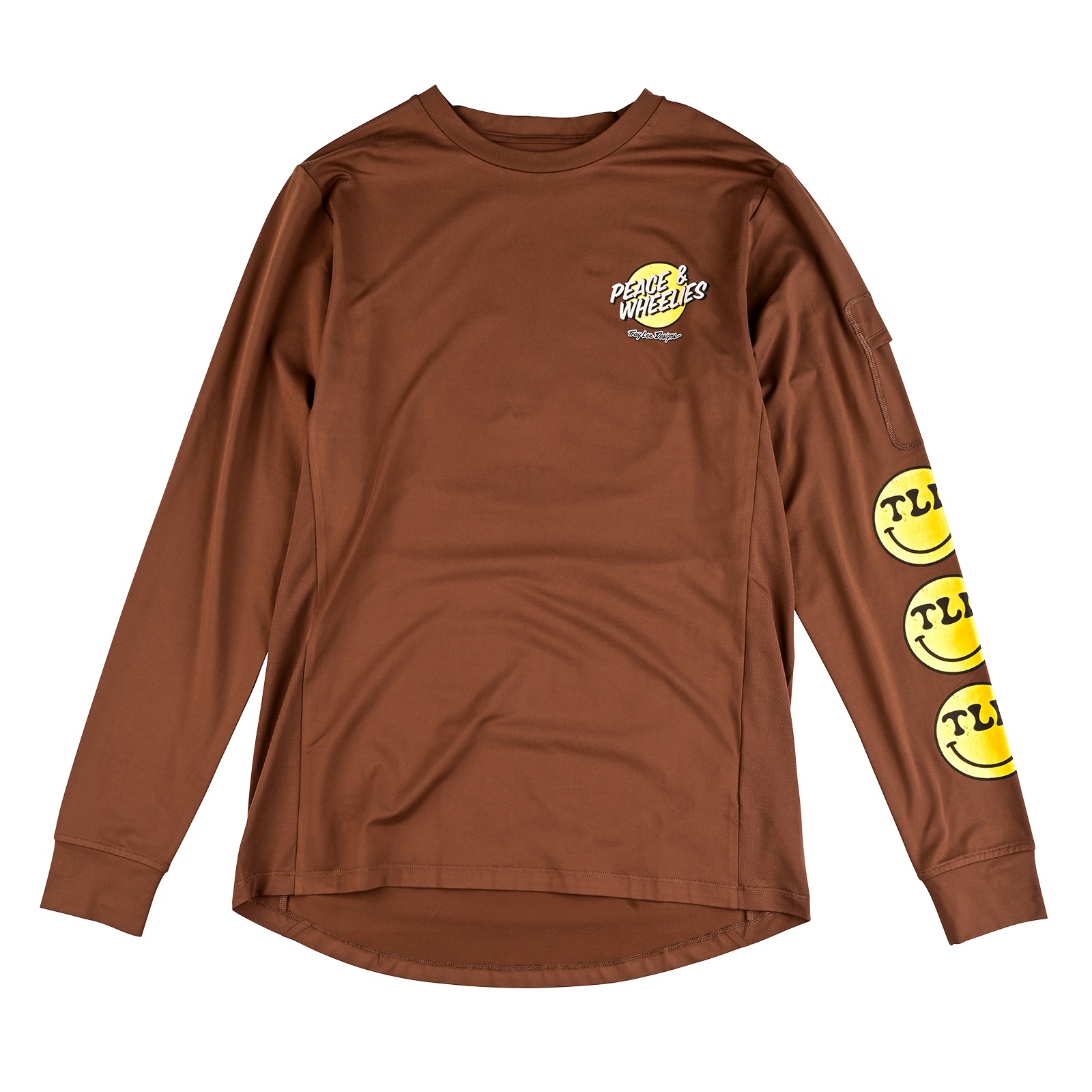 TROY LEE DESIGNS RUCKUS LONG SLEEVE RIDE TEE, WHEELIES, CHOCOLATE, XXL, XXL TROY LEE DESIGNS RUCKUS LONG SLEEVE RIDE TEE, WHEELIES, CHOCOLATE, XXL, XXL