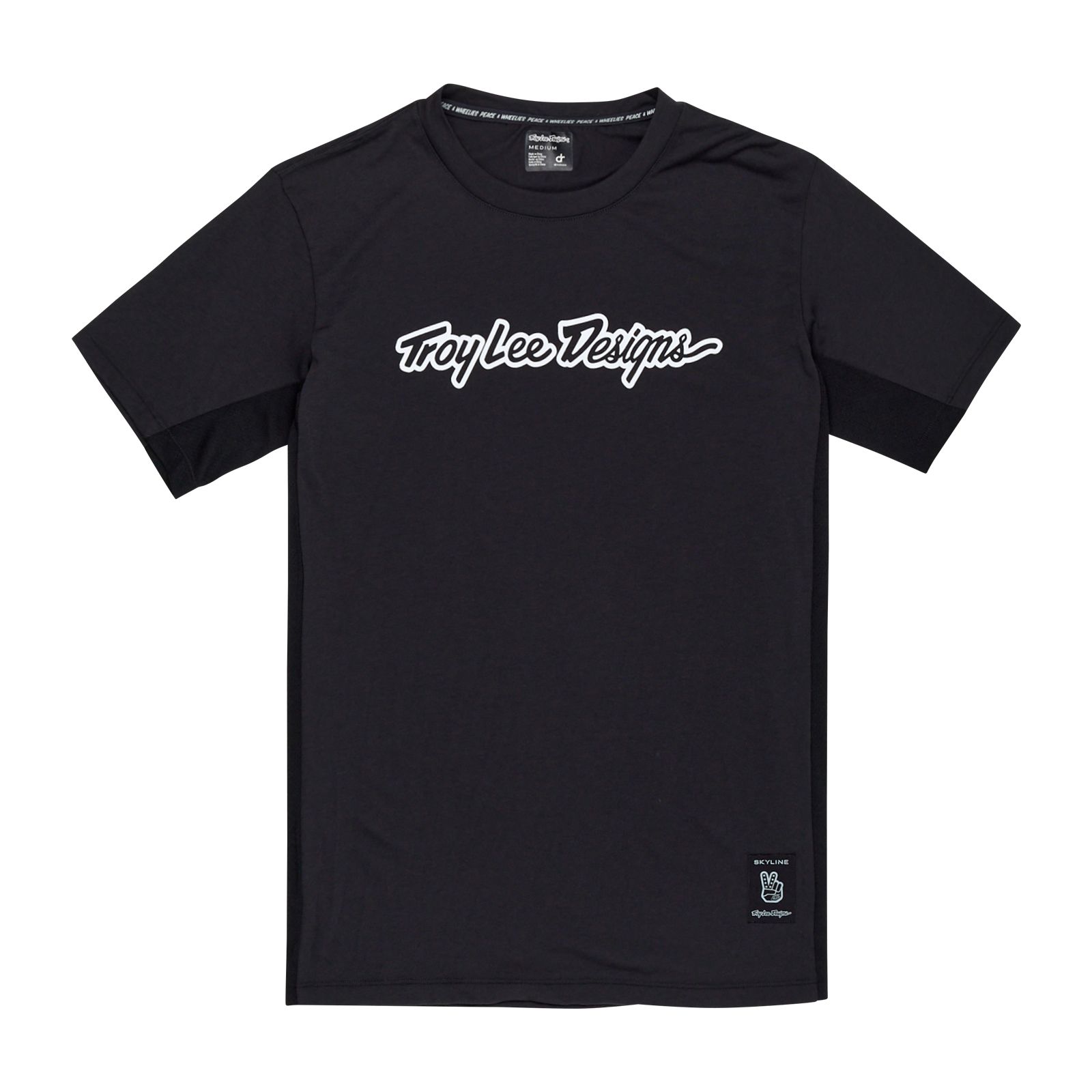 TROY LEE DESIGNS SKYLINE SS RIDE TEE, SIGNATURE, BLACK, XL, XL TROY LEE DESIGNS SKYLINE SS RIDE TEE, SIGNATURE, BLACK, XL, XL