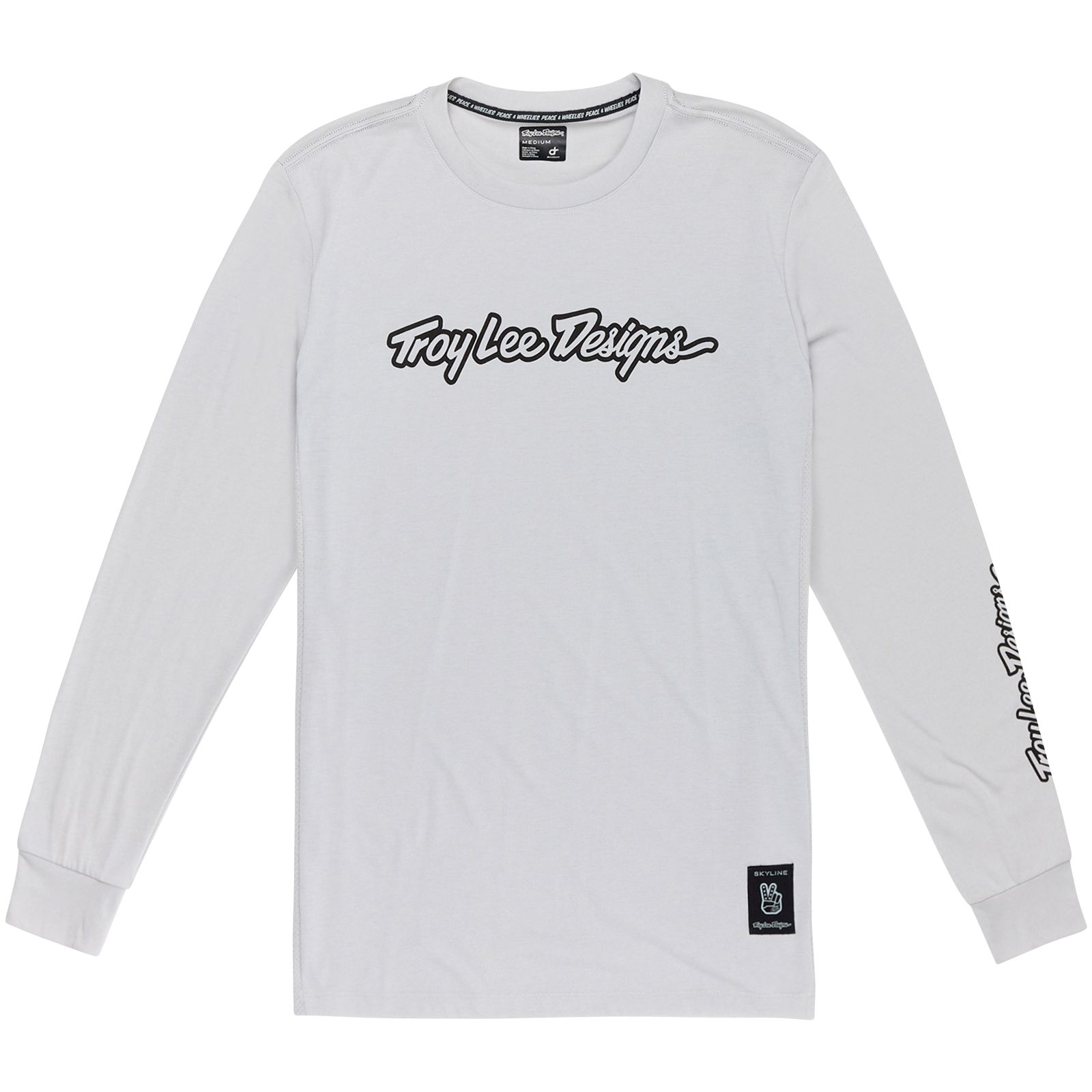 TROY LEE DESIGNS SKYLINE LS RIDE TEE, SIGNATURE, MIST, XXL, XXL