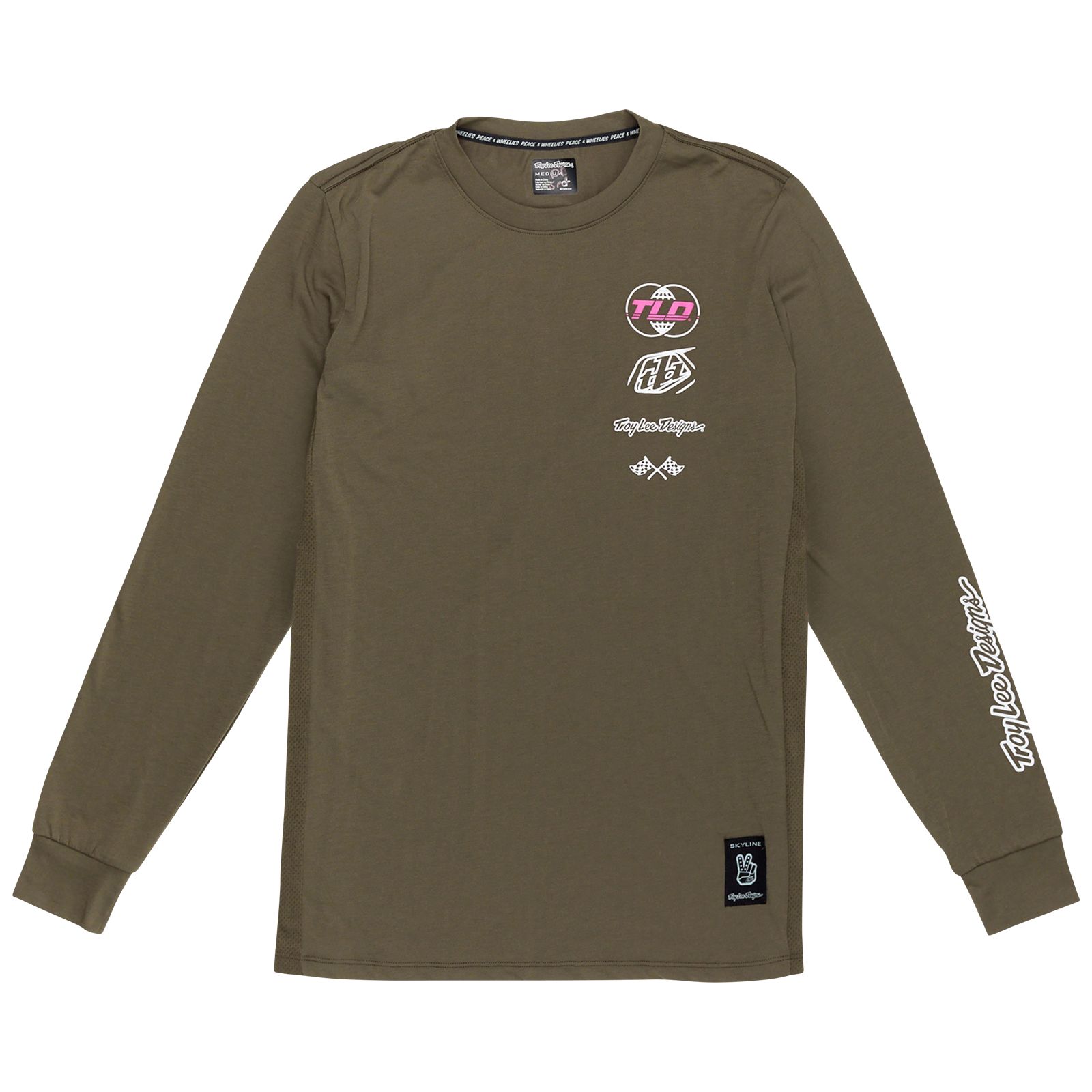TROY LEE DESIGNS SKYLINE LS RIDE TEE, WORLDWIDE, CAPER, XXL, XXL TROY LEE DESIGNS SKYLINE LS RIDE TEE, WORLDWIDE, CAPER, XXL, XXL