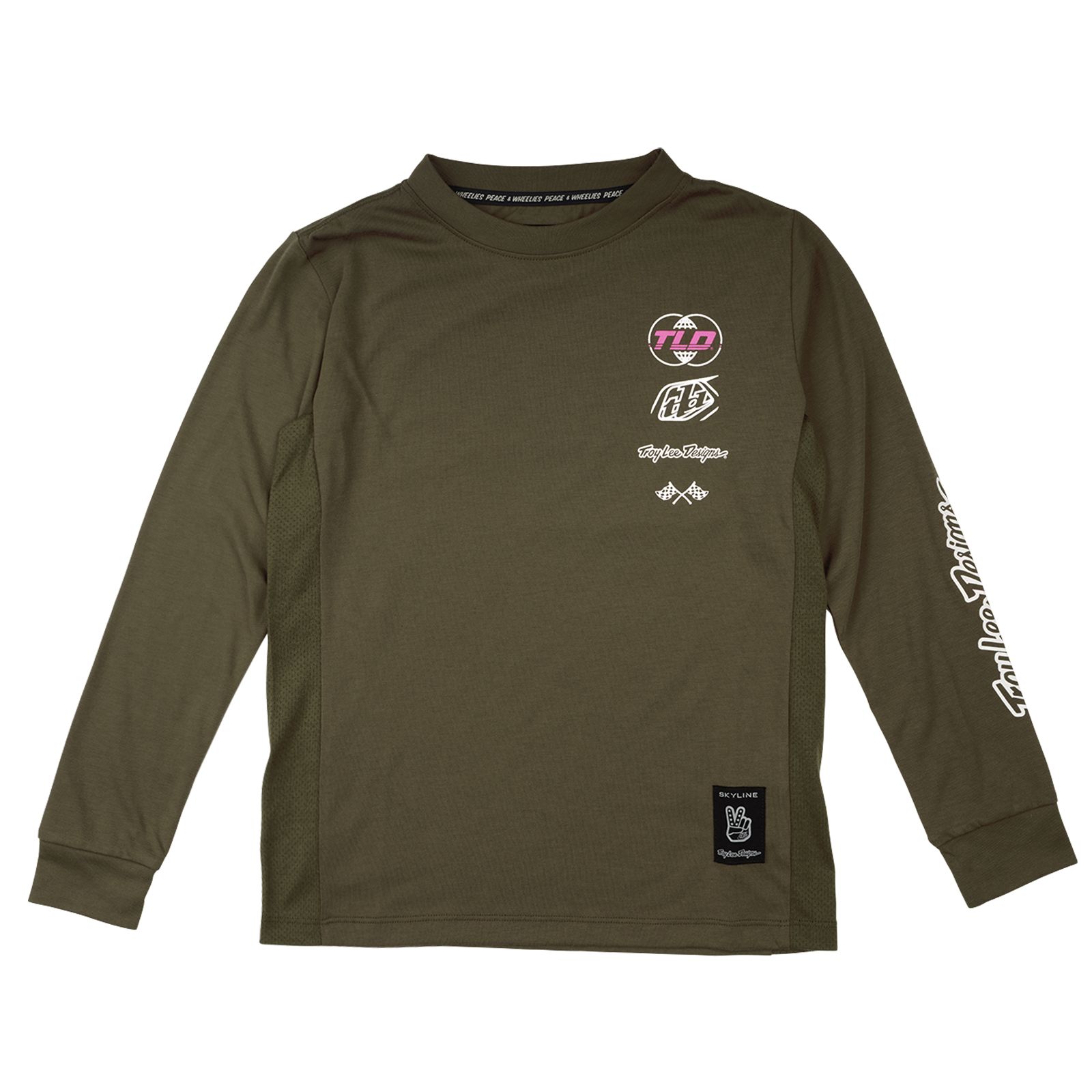 TROY LEE DESIGNS SKYLINE RIDE LS TEE, WORLDWIDE, CAPER, YOUTH XS, XS, YOUTH TROY LEE DESIGNS SKYLINE RIDE LS TEE, WORLDWIDE, CAPER, YOUTH XS, XS, YOUTH