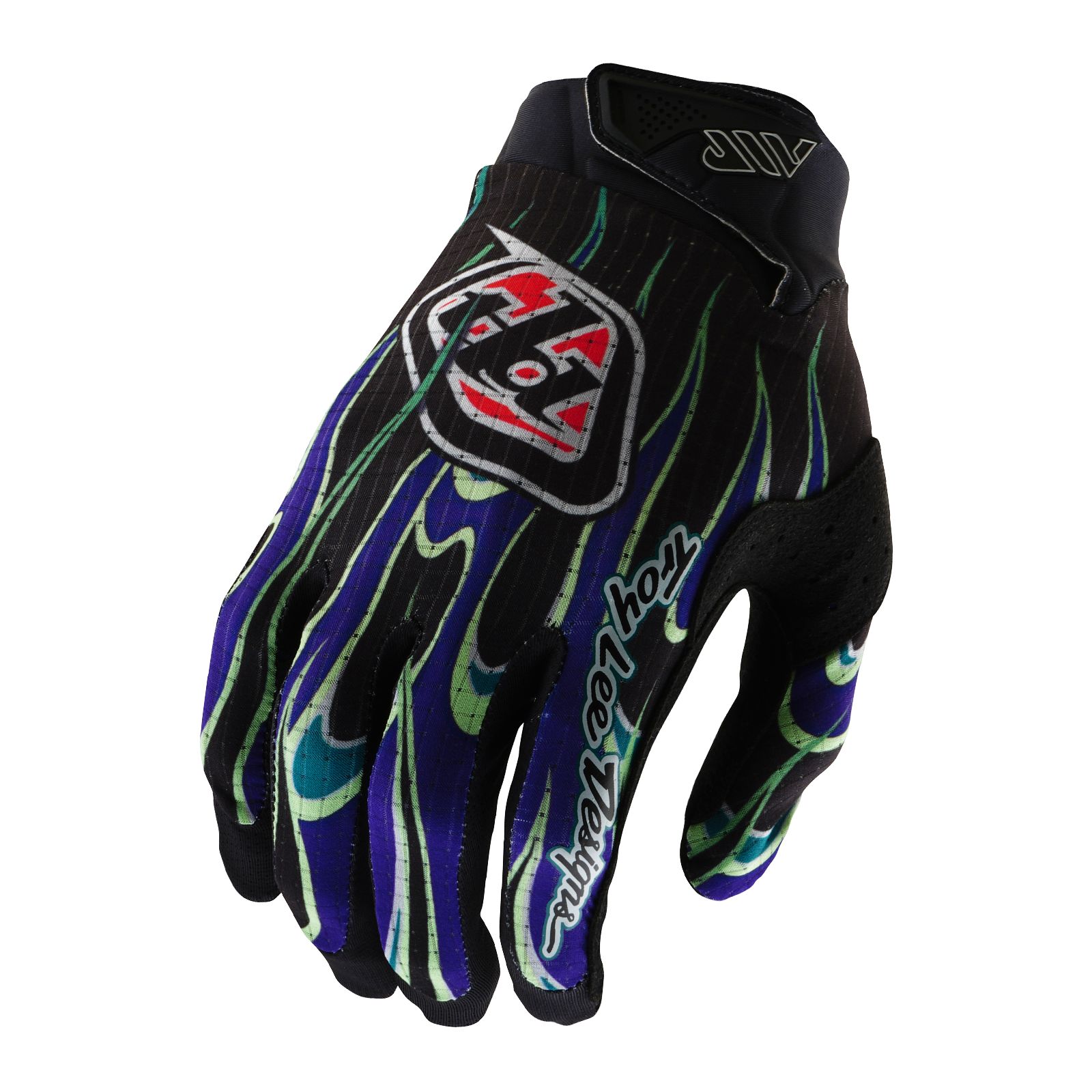 TROY LEE DESIGNS AIR GLOVE, TORCHED, BLACK/PURPLE, S, S TROY LEE DESIGNS AIR GLOVE, TORCHED, BLACK/PURPLE, S, S