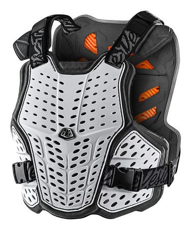 TROY LEE DESIGNS ROCKFIGHT CE CHEST PROTECTOR, WHITE, M/L TROY LEE DESIGNS ROCKFIGHT CE CHEST PROTECTOR, WHITE, M/L