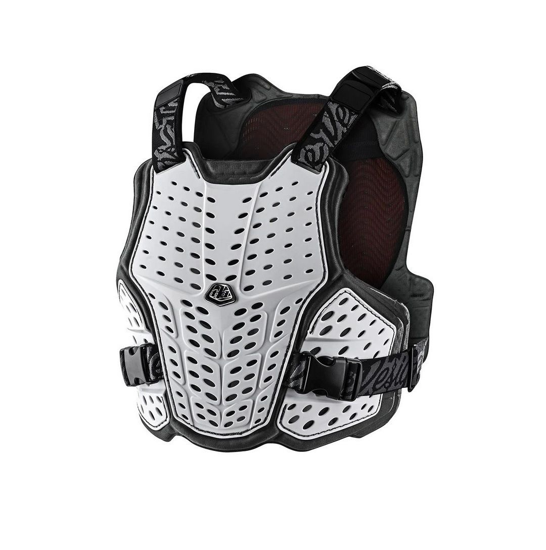 TROY LEE DESIGNS ROCKFIGHT CE FLEX CHEST PROTECTOR, WHITE, XS/S TROY LEE DESIGNS ROCKFIGHT CE FLEX CHEST PROTECTOR, WHITE, XS/S
