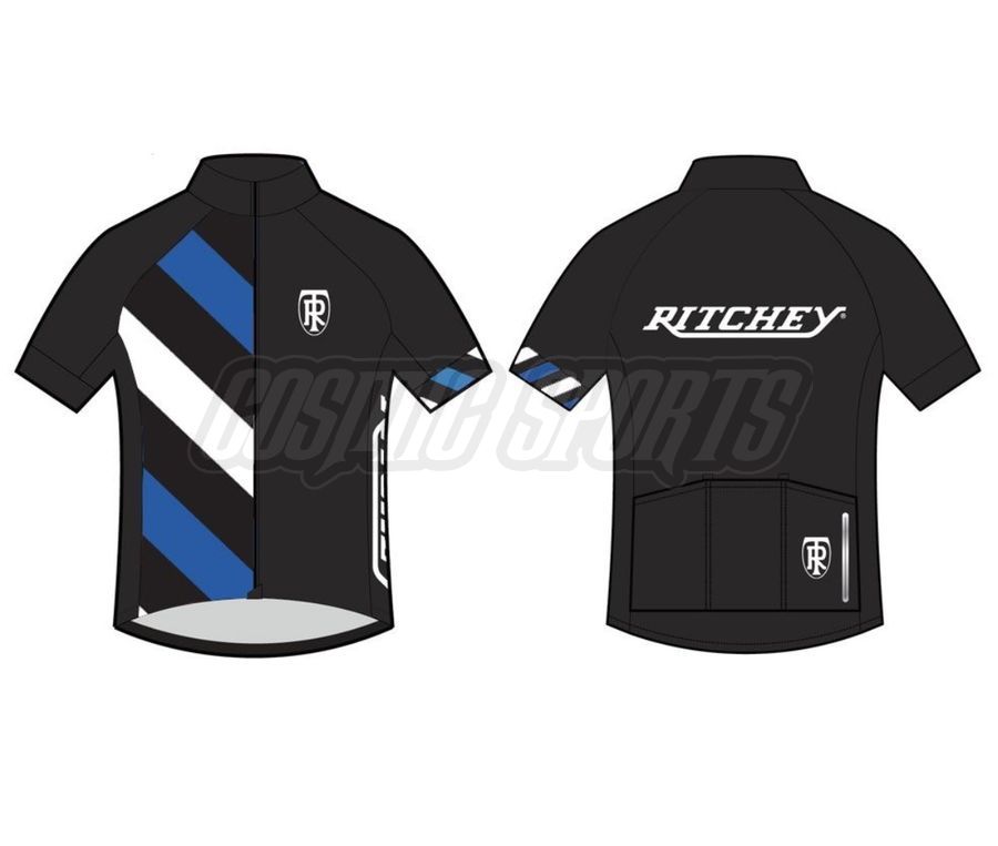 RITCHEY JERSEY, BLACK/BLUE/WHITE, S RITCHEY JERSEY, BLACK/BLUE/WHITE, S
