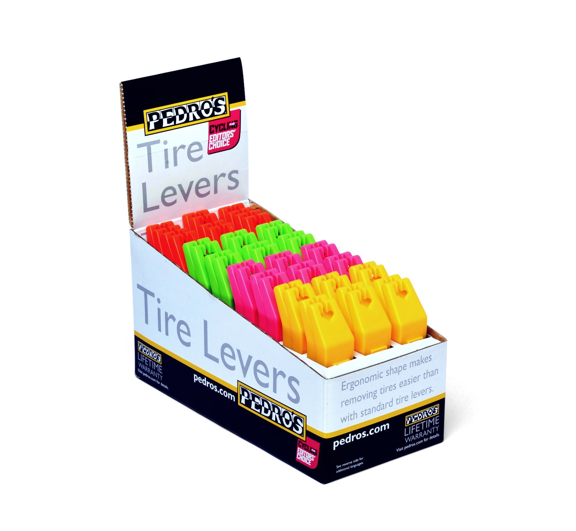 PEDRO´S TIRE LEVER DISPLAY, 24 PCS., 4 COLORS PEDRO´S TIRE LEVER DISPLAY, 24 PCS., 4 COLORS