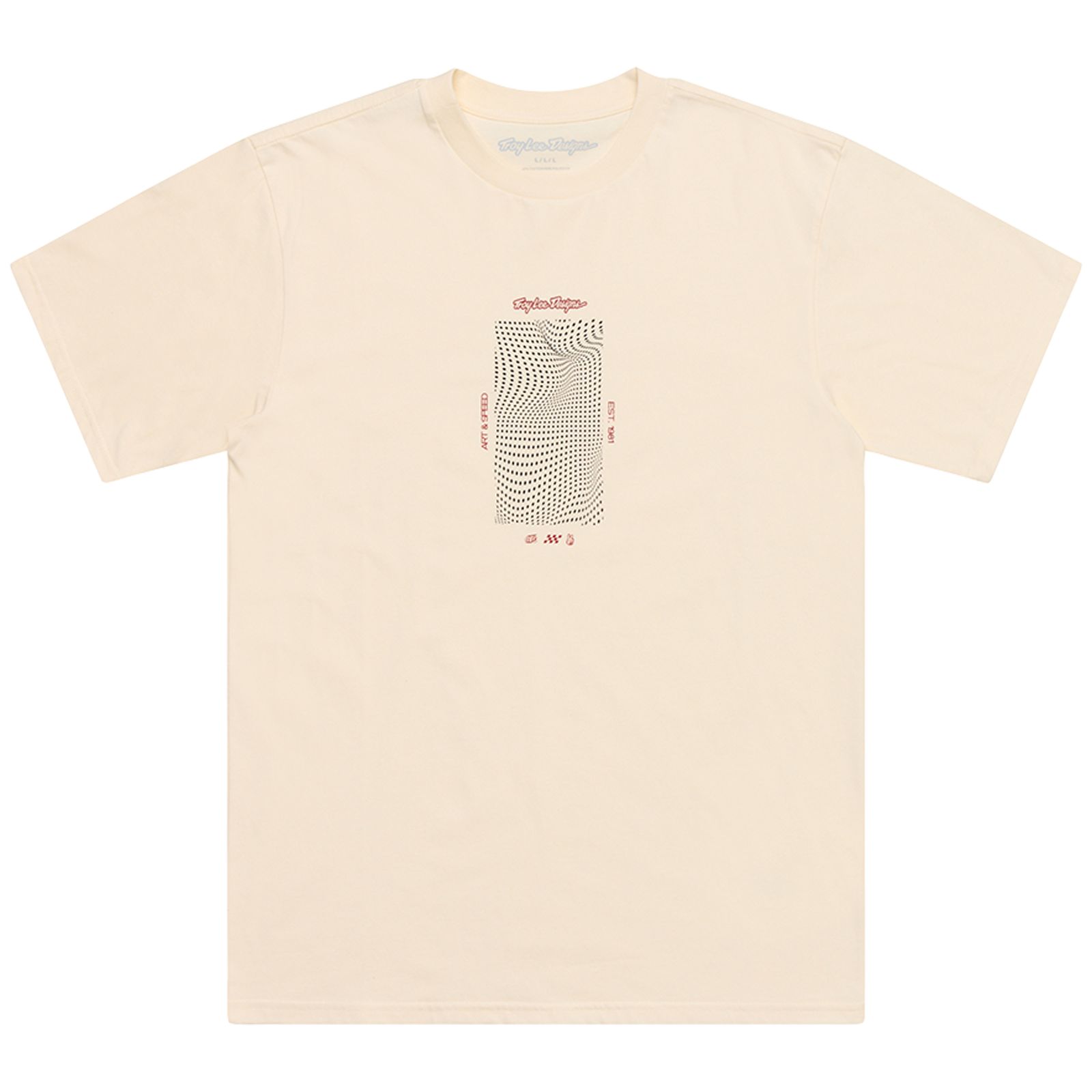 TROY LEE DESIGNS T-SHIRT, BOXED OUT, VINTAGE WHITE, L, L TROY LEE DESIGNS T-SHIRT, BOXED OUT, VINTAGE WHITE, L, L