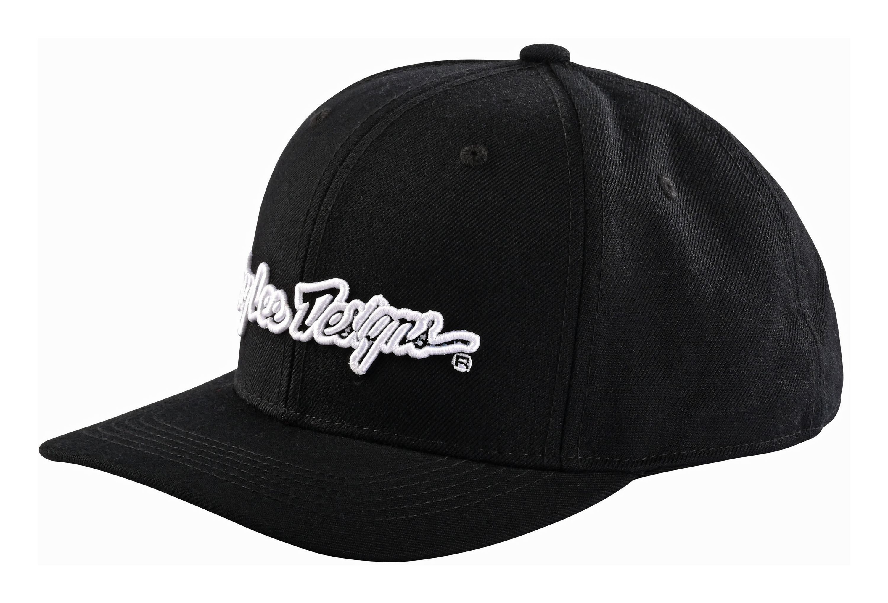 TROY LEE DESIGNS CURVED SNAPBACK CAP, SIGNATURE, BLACK/WHITE, ONE SIZE, ONE SIZE TROY LEE DESIGNS CURVED SNAPBACK CAP, SIGNATURE, BLACK/WHITE, ONE SIZE, ONE SIZE