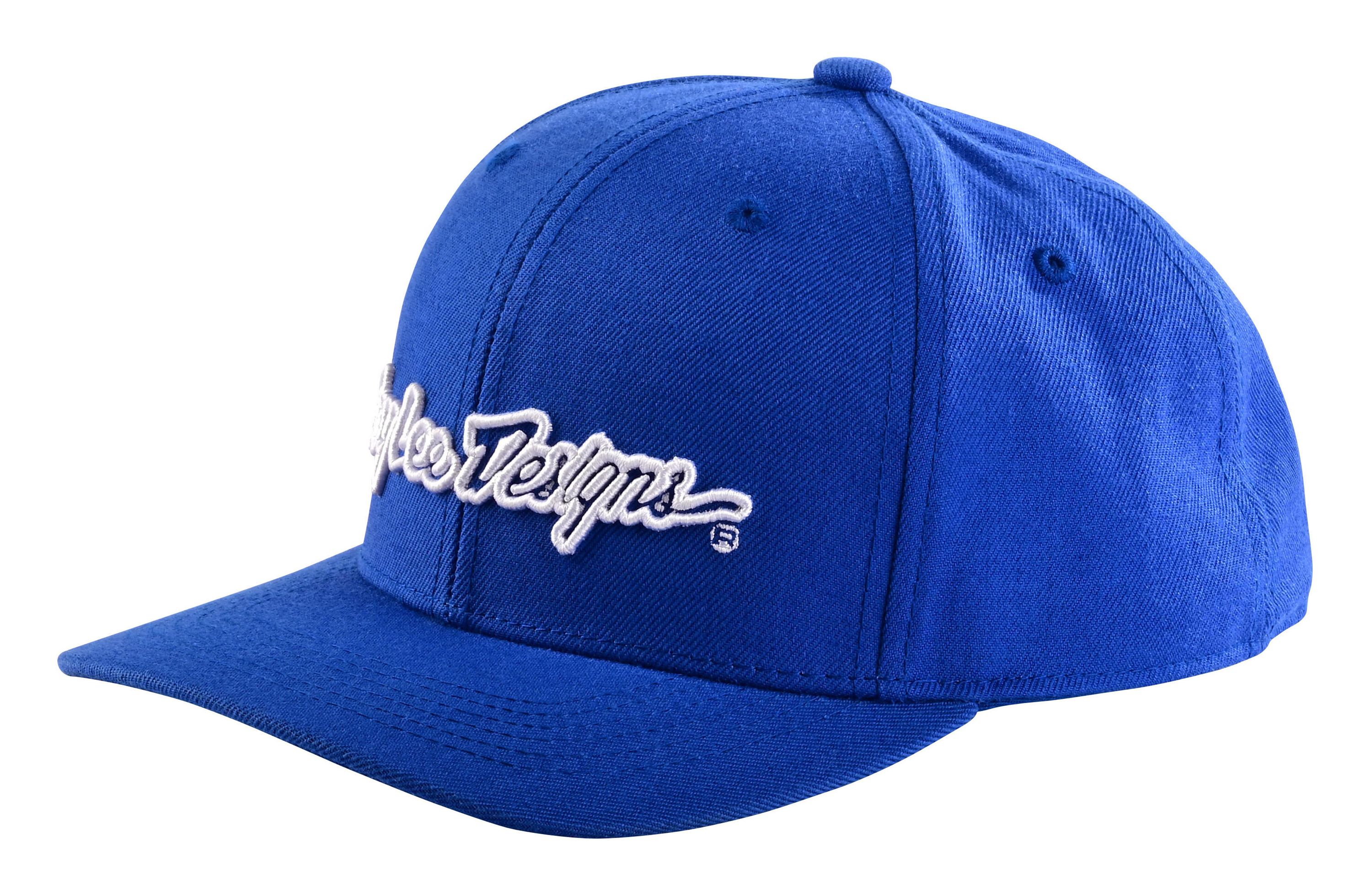 TROY LEE DESIGNS CURVED SNAPBACK CAP, SIGNATURE, BLUE/WHITE, ONE SIZE, ONE SIZE TROY LEE DESIGNS CURVED SNAPBACK CAP, SIGNATURE, BLUE/WHITE, ONE SIZE, ONE SIZE
